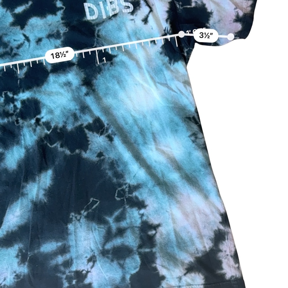 Dib's Brand Blue Tie Dye Shirt‎ Men's Size Large Skater Brand - Picture 5 of 7